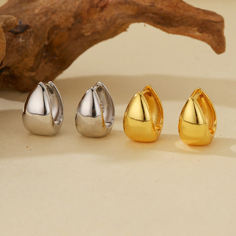 JUSSAN Geometric Ear Cuff Sterling Silver Earrings