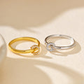 JUSSAN Pave Sterling Silver Ring