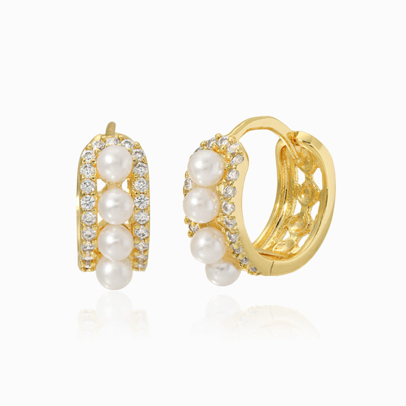 JUSSAN Pave Luxe Sterling Silver Earrings