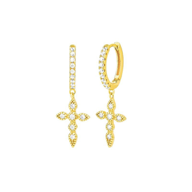 JUSSAN Pave Luxe Sterling Silver Earrings
