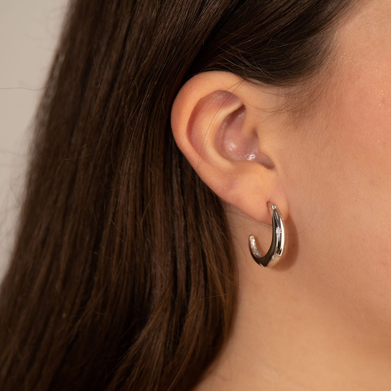 JUSSAN Star Luxe Sterling Silver Earrings