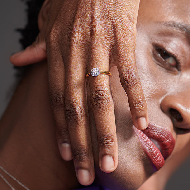 JUSSAN Pave Luxe Sterling Silver Ring
