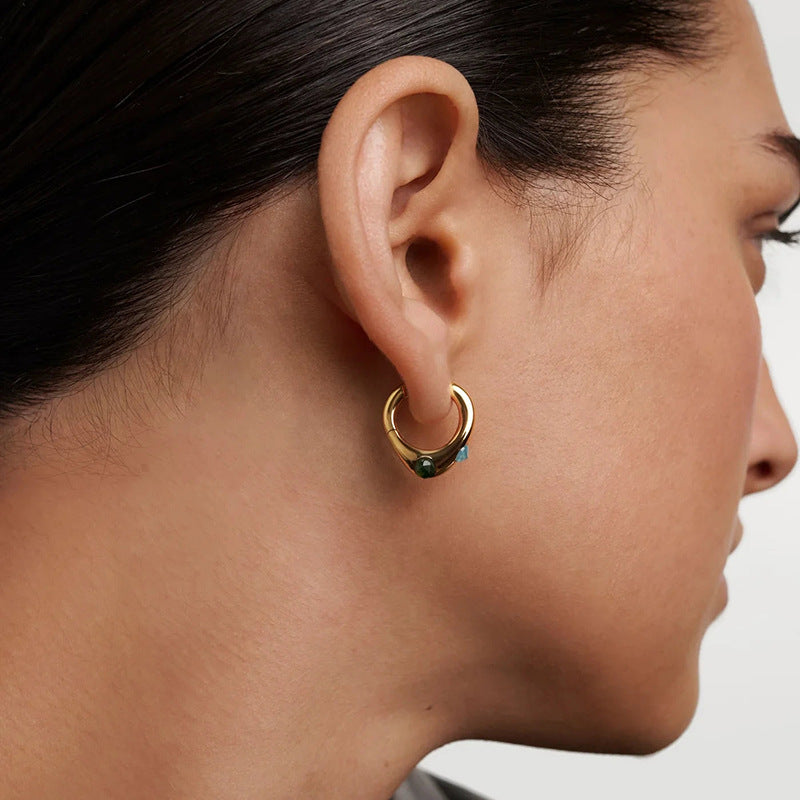 JUSSAN Pave Luxe Sterling Silver Earrings