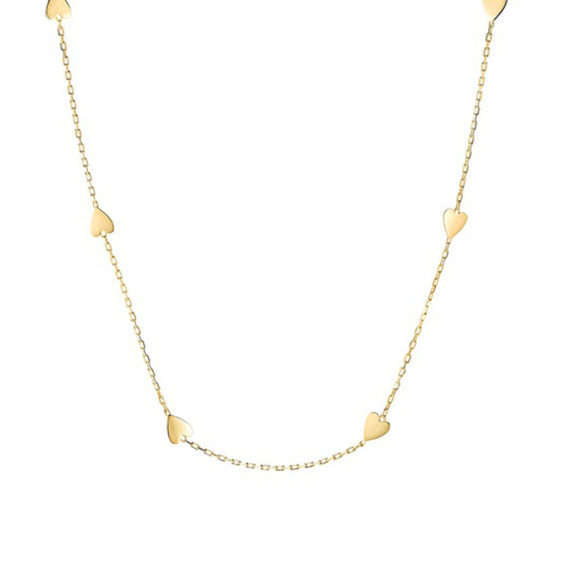 JUSSAN Heart Minimal Sterling Silver Necklace