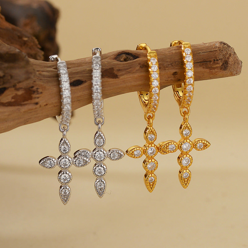JUSSAN Pave Luxe Sterling Silver Earrings