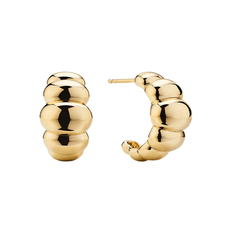 JUSSAN Geometric Minimal Sterling Silver Earrings
