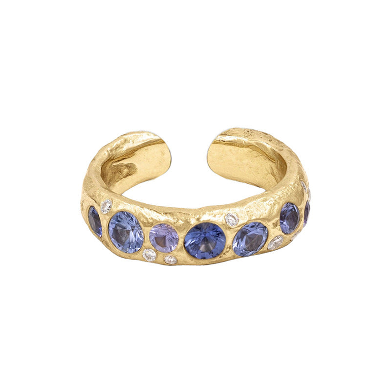 JUSSAN Pave Minimal Luxe Sterling Silver Ring