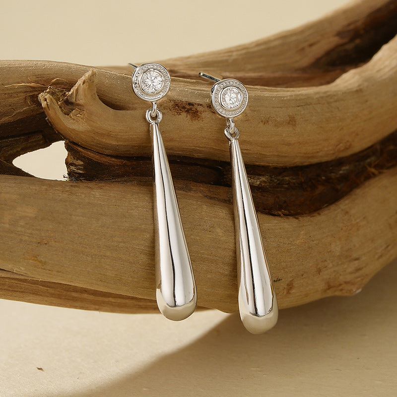 JUSSAN Starlight Teardrop Sterling Silver Earrings