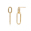JUSSAN Pave Luxe Sterling Silver Earrings