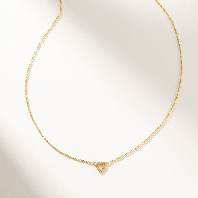 JUSSAN Heart Minimal Luxe Sterling Silver Necklace