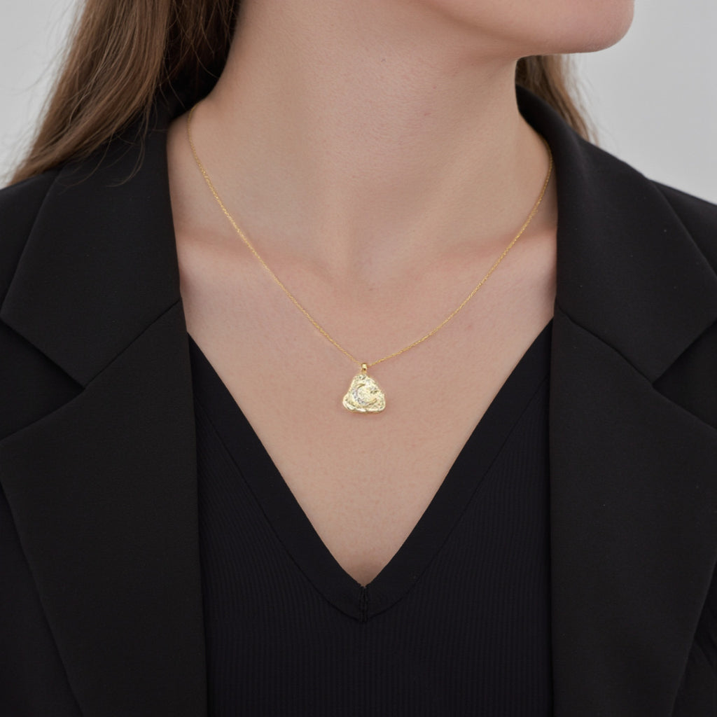 JUSSAN Moon Pendant Luxe Sterling Silver Necklace