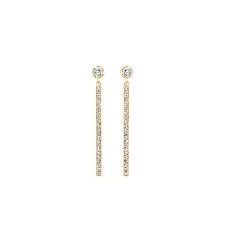 JUSSAN Pave Luxe Sterling Silver Earrings