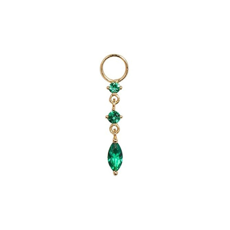 JUSSAN Teardrop Pave Luxe Sterling Silver Earrings