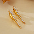 JUSSAN Stud Pave Sterling Silver Earrings