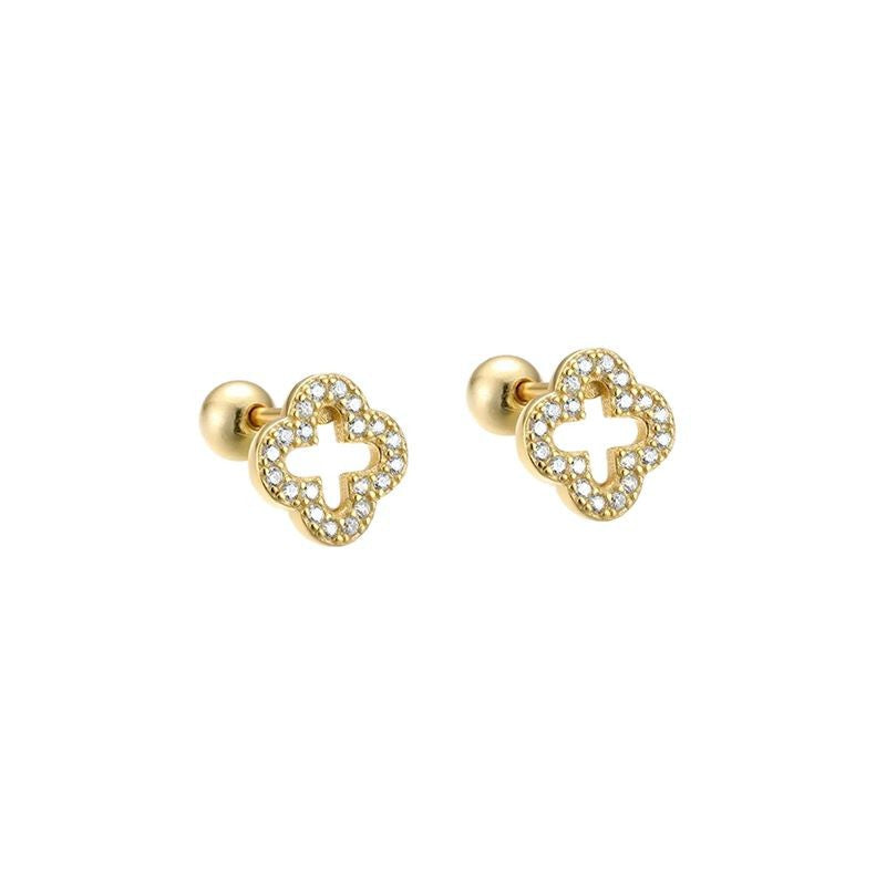 JUSSAN Clover Luxe Sterling Silver Earrings