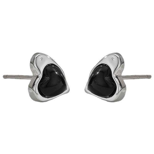 JUSSAN Heart Luxe Sterling Silver Earrings