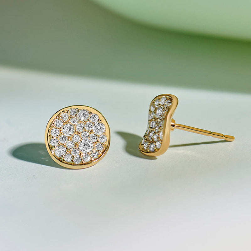 JUSSAN Pave Luxe Sterling Silver Earrings