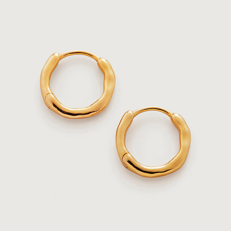 JUSSAN Hoop Luxe Sterling Silver Earrings