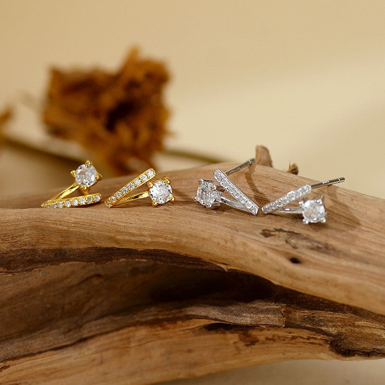 JUSSAN Minimal Luxe Sterling Silver Earrings