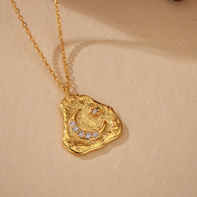 JUSSAN Moon Pendant Luxe Sterling Silver Necklace