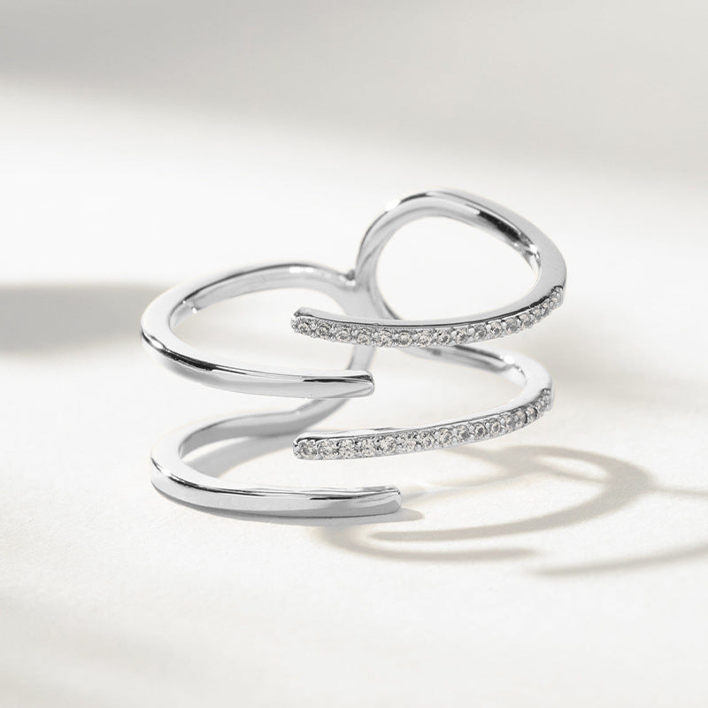JUSSAN Pave Luxe Sterling Silver Ring