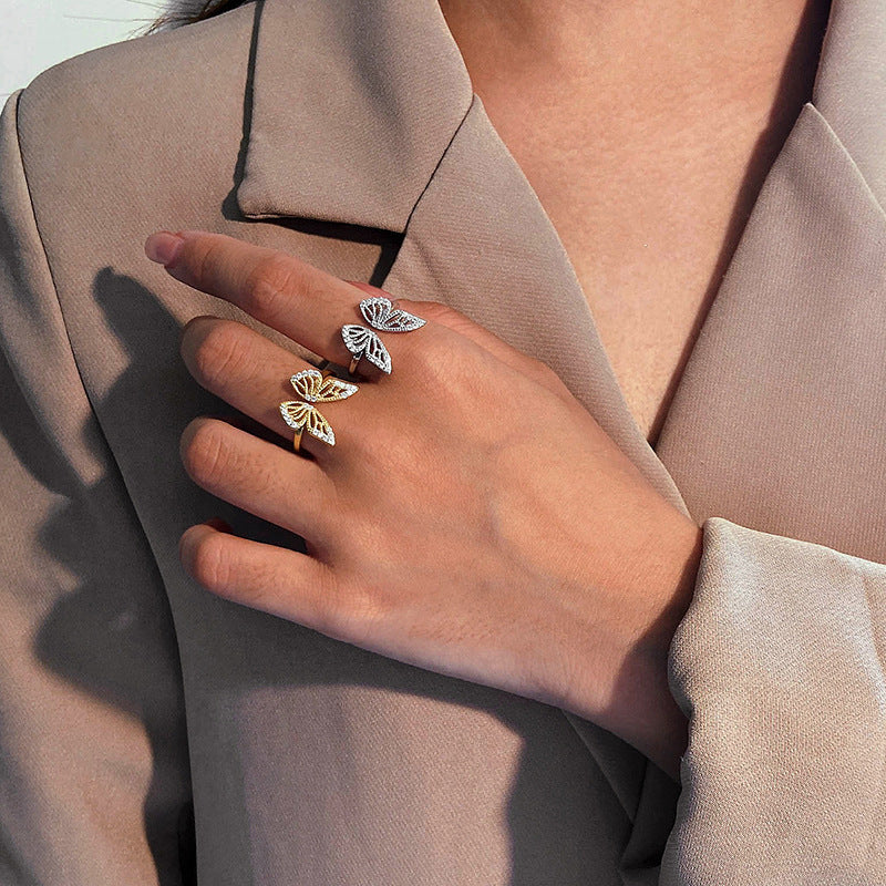 JUSSAN Butterfly Luxe Sterling Silver Ring