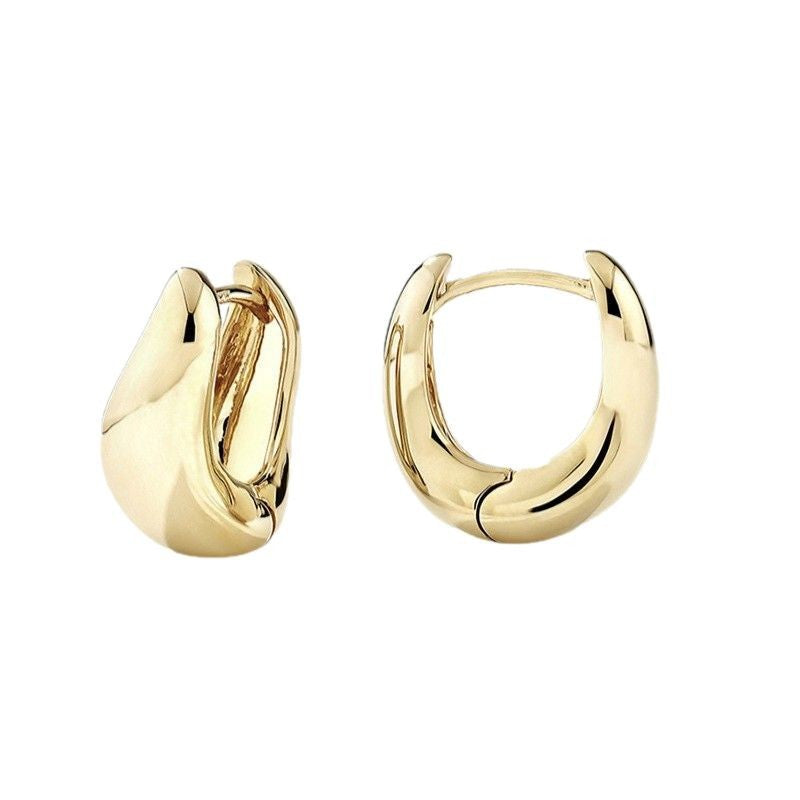 JUSSAN Geometric Minimal Luxe Sterling Silver Earrings