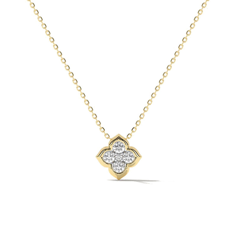 JUSSAN Clover Luxe Sterling Silver Necklace