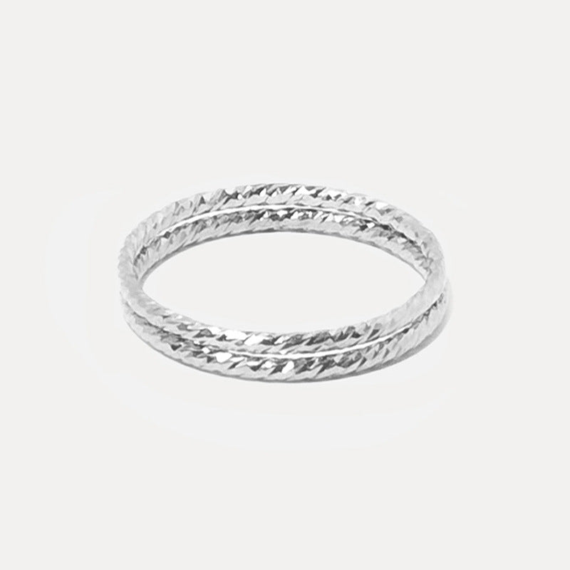 JUSSAN Hoop Minimal Sterling Silver Ring