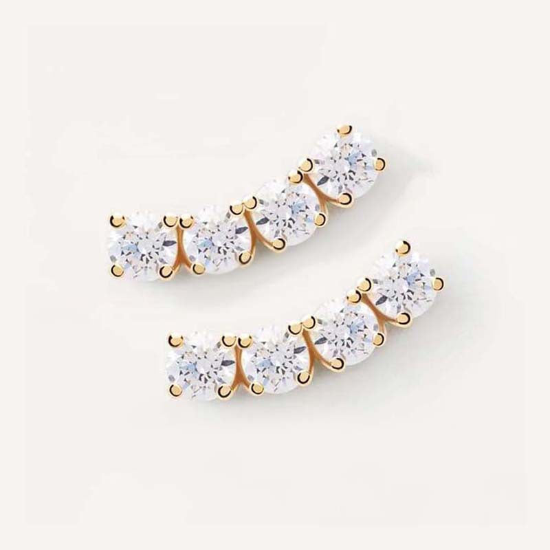 JUSSAN Pave Luxe Sterling Silver Earrings