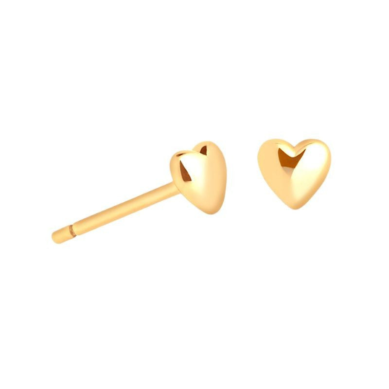 JUSSAN Heart Minimal Luxe Sterling Silver Earrings