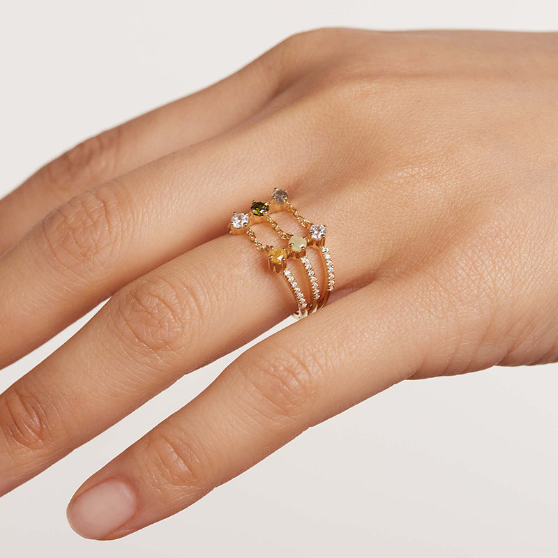 JUSSAN Pave Luxe Sterling Silver Ring