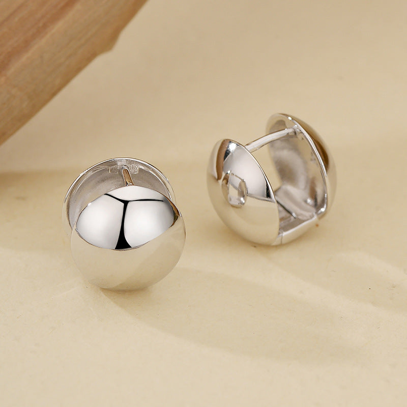 JUSSAN Hoop Minimal Luxe Sterling Silver Earrings