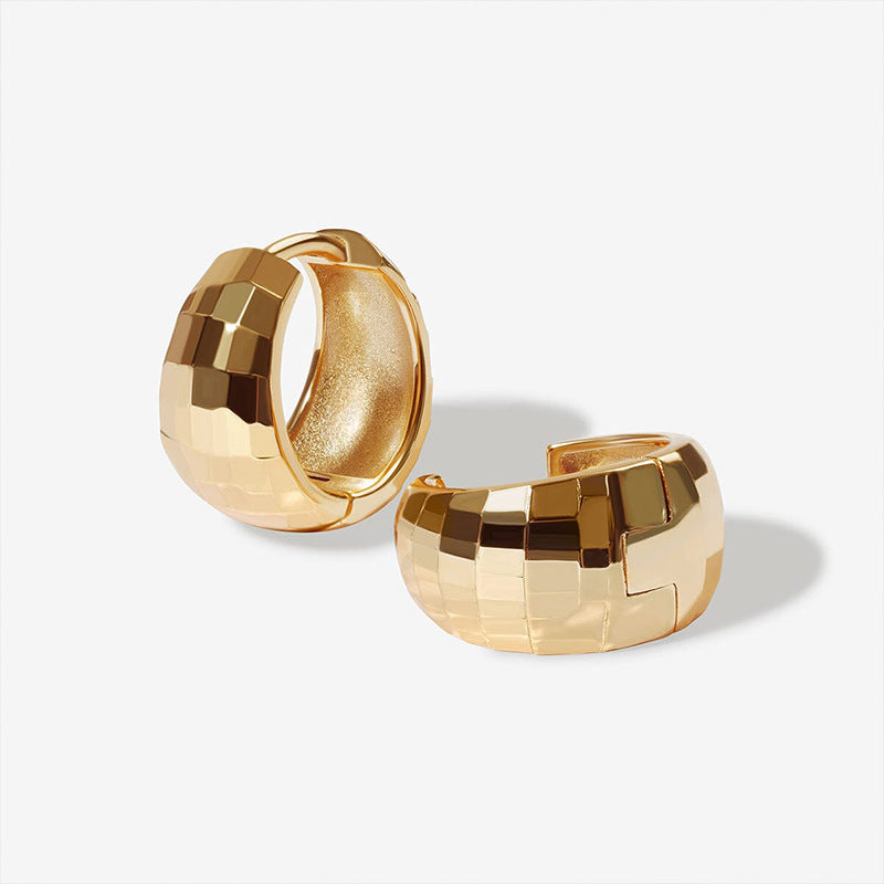 JUSSAN Hoop Luxe Sterling Silver Earrings