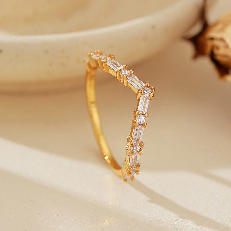 JUSSAN Pave Sterling Silver Ring