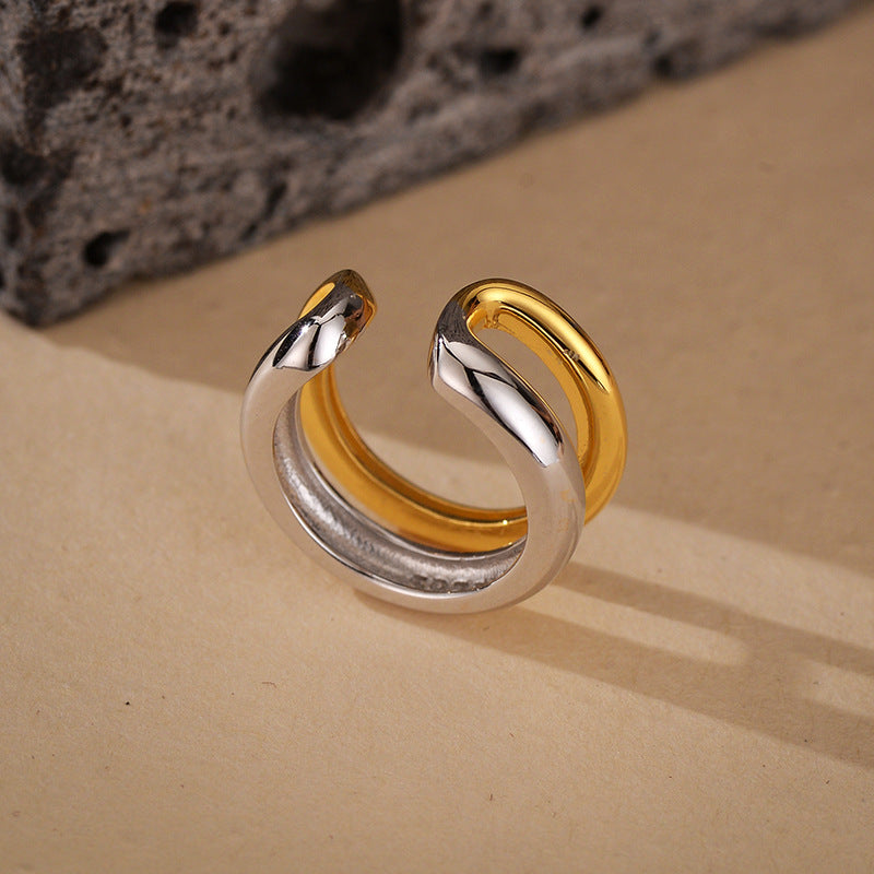 JUSSAN Ear Cuff Minimal Luxe Sterling Silver Earrings