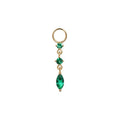 JUSSAN Teardrop Pave Luxe Sterling Silver Earrings