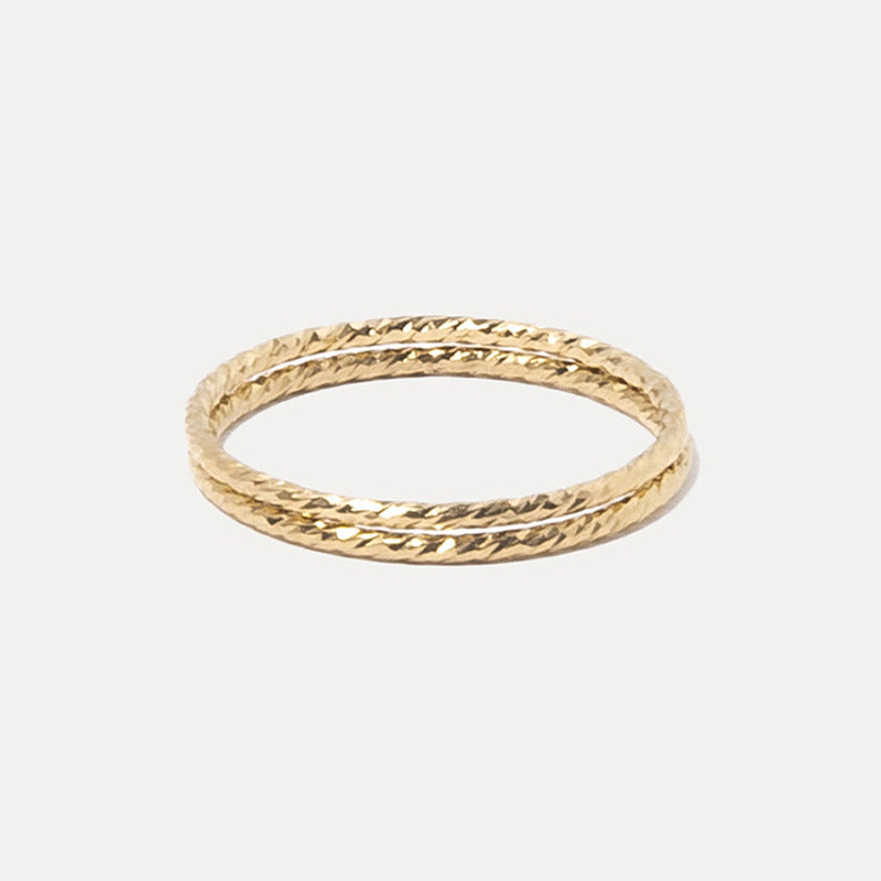 JUSSAN Hoop Minimal Sterling Silver Ring