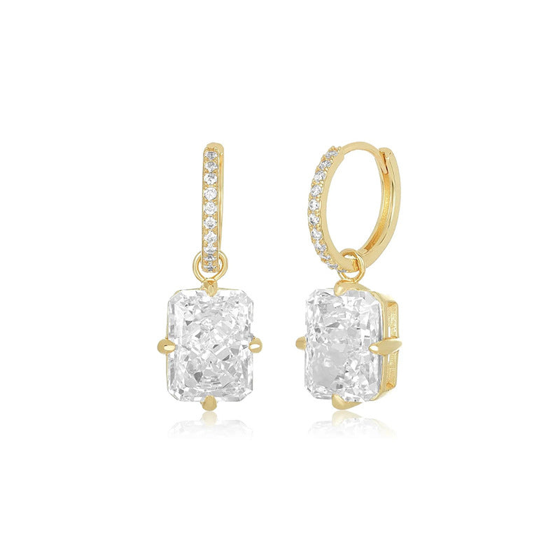 JUSSAN Pave Luxe Sterling Silver Earrings