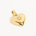JUSSAN Heart Pendant Luxe Sterling Silver Necklace