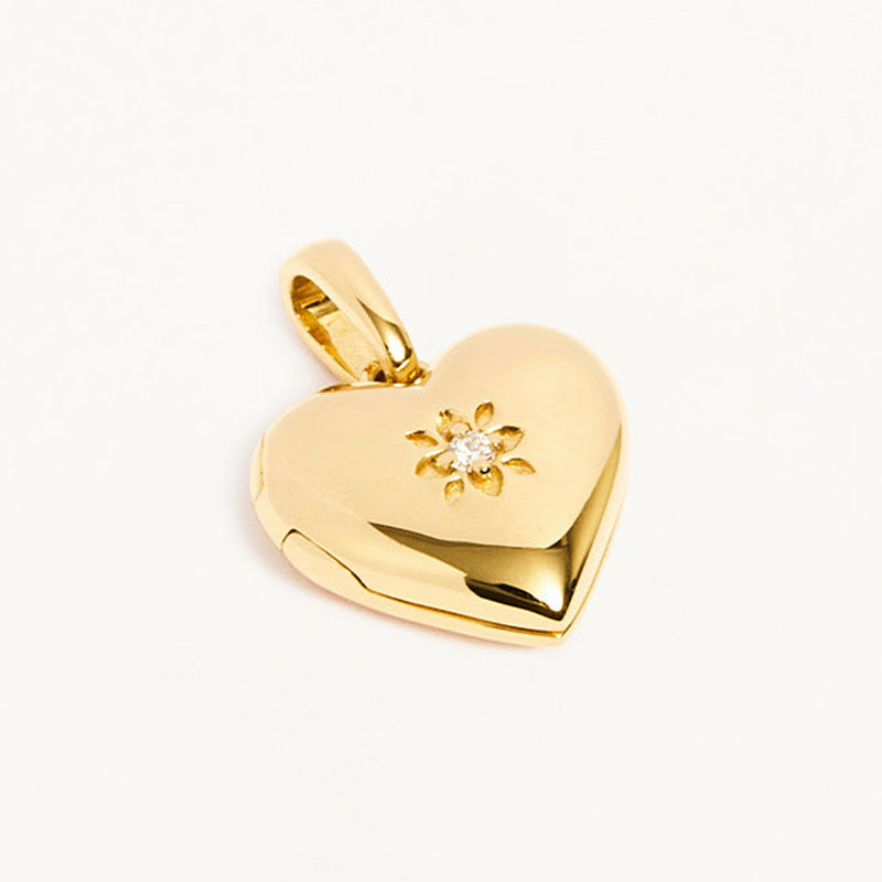 JUSSAN Heart Pendant Luxe Sterling Silver Necklace