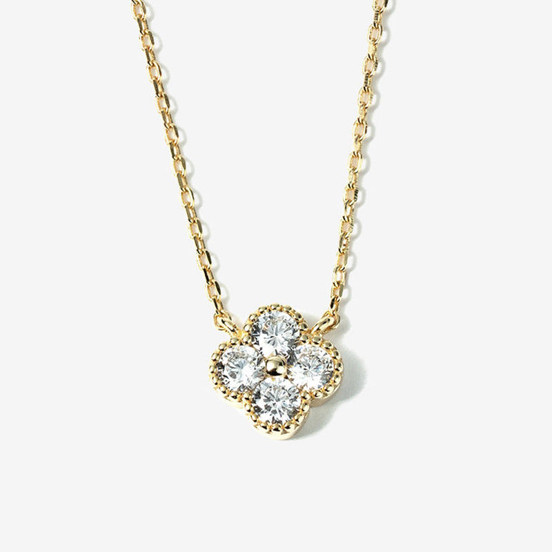 JUSSAN Clover Luxe Sterling Silver Necklace