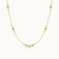 JUSSAN Pave Minimal Luxe Sterling Silver Necklace
