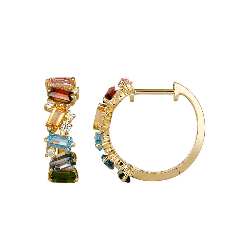 JUSSAN Pave Luxe Sterling Silver Earrings