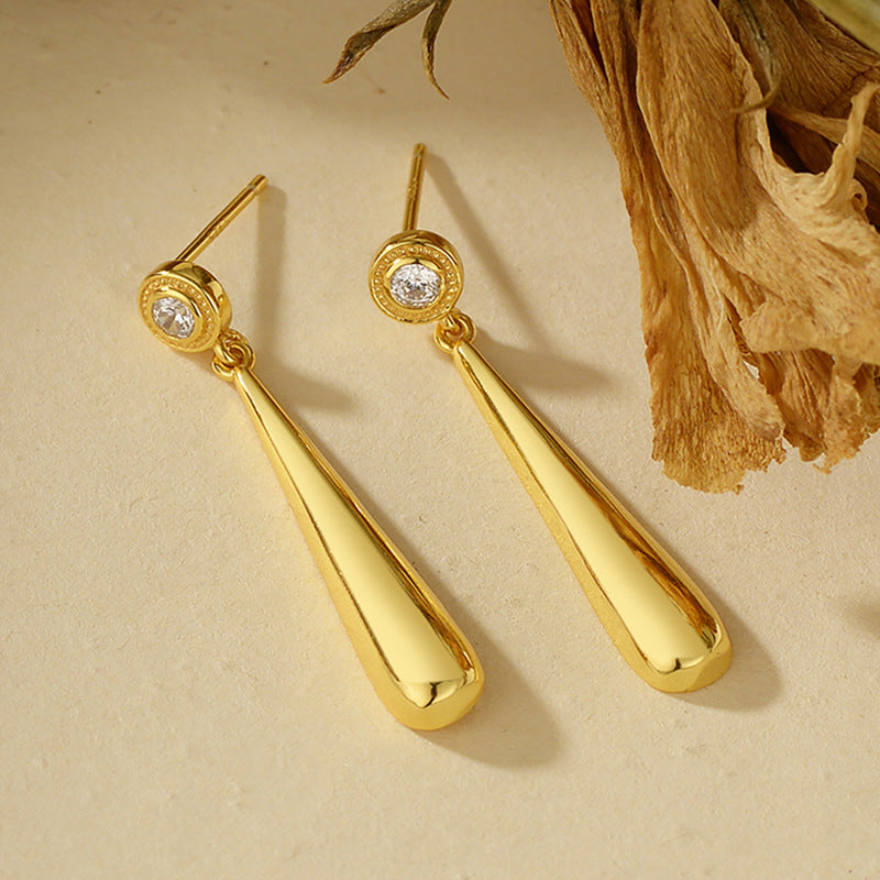 JUSSAN Starlight Teardrop Sterling Silver Earrings