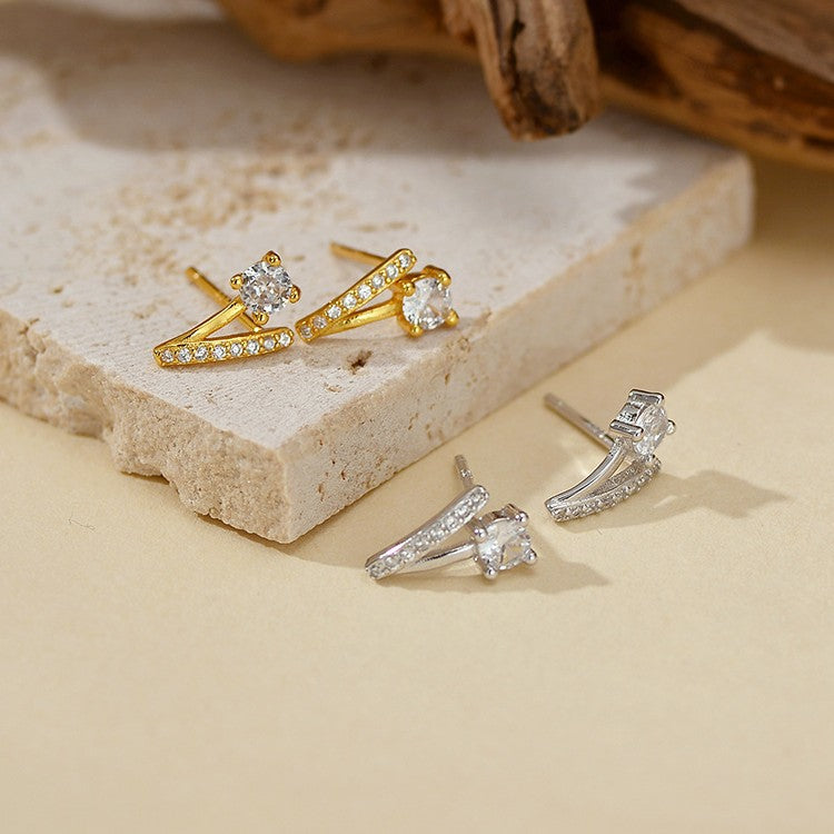 JUSSAN Minimal Luxe Sterling Silver Earrings
