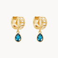 JUSSAN Teardrop Pave Luxe Sterling Silver Earrings