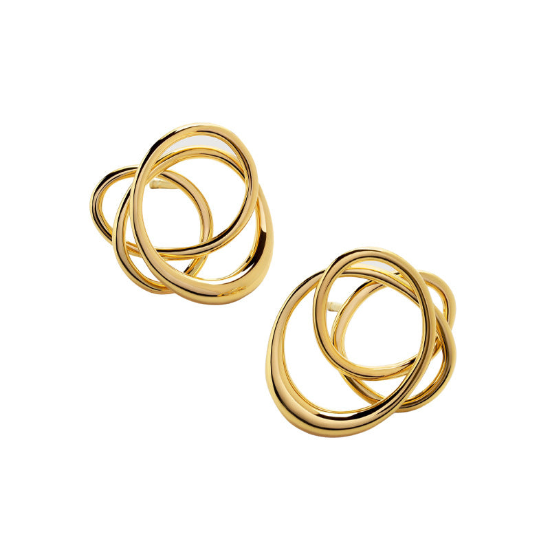 JUSSAN Hoop Minimal Sterling Silver Earrings
