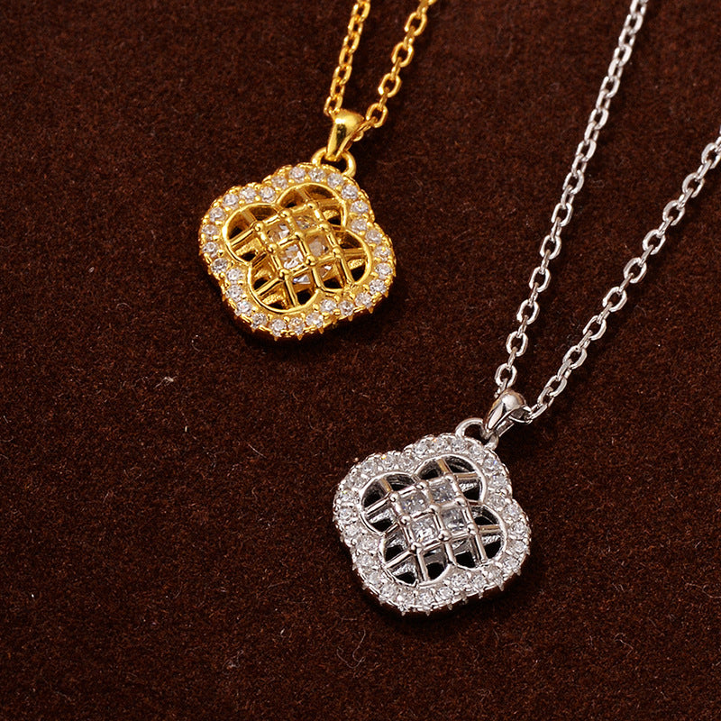 JUSSAN Clover Luxe Sterling Silver Necklace