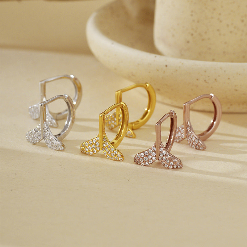 JUSSAN Pave Luxe Sterling Silver Earrings